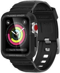 Spigen Rugged Armor Pro Apple Watch 42MM Hoesje en Bandje Zwart