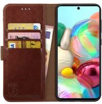 Rosso Element Samsung Galaxy A51 Hoesje Book Cover Bruin