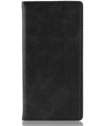 Geen Xiaomi Redmi 8 Stijlvol Vintage Portemonnee Hoesje Zwart