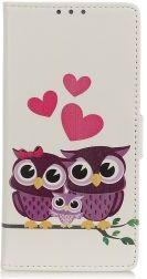 Geen Samsung Galaxy A51 Book Case Hoesje Wallet met Print Loving Owls