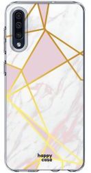 HappyCase Samsung Galaxy A50 Hoesje Flexibel TPU Roze Marmer Print