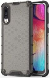 4smarts HEXAGON Hard Cover Samsung Galaxy A50 Hoesje Grijs