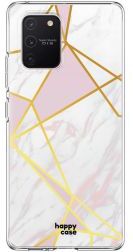 HappyCase Samsung Galaxy S10 Lite Hoesje TPU Roze Marmer Print