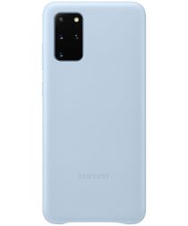 Samsung Origineel Samsung Galaxy S20 Plus Hoesje Leather Back Cover Blauw