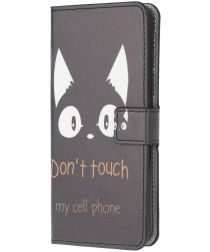 Geen Samsung Galaxy S20 Portemonnee Hoesje met Print Don't Touch