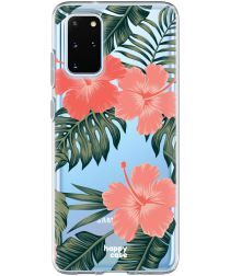 HappyCase Samsung S20 Plus Hoesje Flexibel TPU Tropic Vibe Print