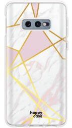 HappyCase Samsung Galaxy S10E Hoesje Flexibel TPU Roze Marmer Print