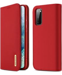 Dux Ducis Wish Series Samsung Galaxy S20 Plus Leren Hoesje Rood