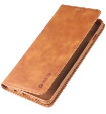 AZNS Retro Samsung Galaxy S10 5G Portemonnee Stand Hoesje Bruin