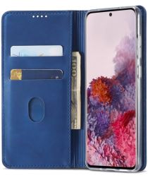 LC.IMEEKE Samsung Galaxy S20 Plus Hoesje Wallet Bookcase Kunstleer Blauw