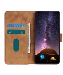 Geen Samsung Galaxy S20 Ultra Hoesje Retro Style Wallet Book Case Bruin