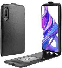 Geen Huawei P Smart Pro Verticale Flipcase Zwart