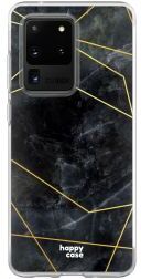 HappyCase Samsung Galaxy S20 Ultra Hoesje Flexibel TPU Zwart Marmer