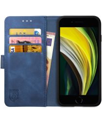 Rosso Element Apple iPhone SE (2020) Hoesje Book Cover Blauw