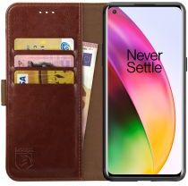 Rosso Element OnePlus 8 Hoesje Book Cover Bruin