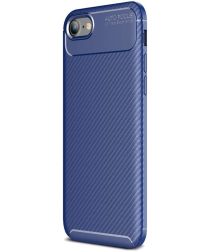 Selected by GSMpunt.nl Apple iPhone SE (2020) Hoesje Siliconen Carbon Blauw