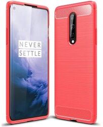 Selected by GSMpunt.nl OnePlus 8 Hoesje Geborsteld TPU Flexibele Back Cover Rood