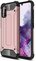 Selected by GSMpunt.nl Samsung Galaxy A41 Hoesje Shock Proof Hybride Back Cover Roze