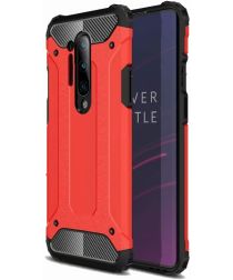 Selected by GSMpunt.nl OnePlus 8 Pro Hoesje Shock Proof Hybride Back Cover Rood