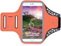 Geen Universele Sportarmband Smartphone 5.5 Inch Oranje