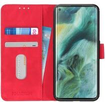 Khazneh Oppo Find X2 Pro Hoesje Vintage Wallet Rood