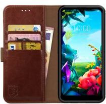 Rosso Element LG K40S Hoesje Book Cover Wallet Case Bruin