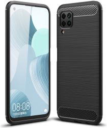 Selected by GSMpunt.nl Huawei P40 Lite Hoesje Geborsteld TPU Zwart