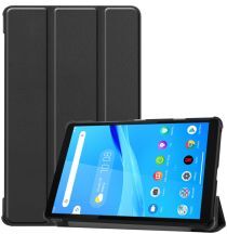 Geen Lenovo Tab M8 Hoesje Tri-Fold Book Case met Standaard Zwart