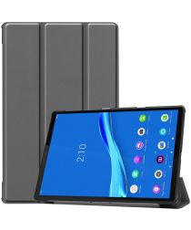 Geen Lenovo Tab M10 Plus / FHD Plus Hoes Book Case Tri-Fold Grijs