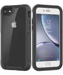 Geen Vivid Apple iPhone 7/ 8 / SE (2020) Protectie Hoesje Transparant Zwart