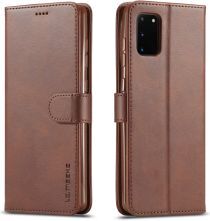 LC.IMEEKE Samsung Galaxy A41 Portemonnee Stand Hoesje Bruin