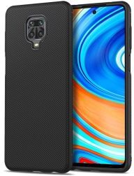 Geen Xiaomi Note 9S / Pro Hoesje Texture TPU Zwart