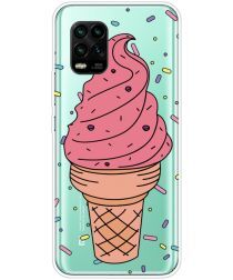 Geen Xiaomi Mi 10 Lite Hoesje TPU met IJsje Print