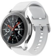 Geen Universeel Smartwatch 22MM Bandje Siliconen met Gespsluiting Wit