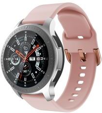 Geen Universeel Smartwatch 22MM Bandje Siliconen met Gespsluiting Roze