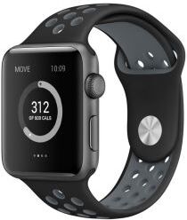 Geen Apple Watch 41MM / 40MM / 38MM Bandje Siliconen met Ventilatiegaten Grijs