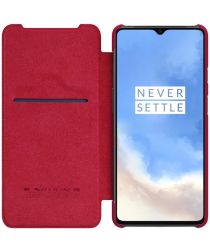 Nillkin Qin Book OnePlus 7T Hoesje Rood