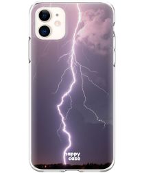 HappyCase Apple iPhone 11 Hoesje Flexibel TPU Bliksem Print