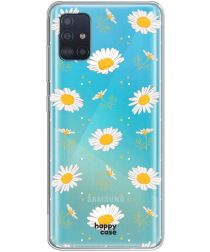 HappyCase Samsung Galaxy A51 Hoesje Flexibel TPU Bloemen Print