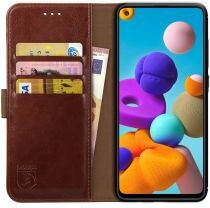 Rosso Element Samsung Galaxy A21S Hoesje Book Cover Bruin