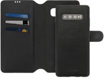 Minim 2-in-1 Samsung S10+ Hoesje Book Case en Back Cover Zwart