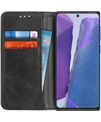 Geen Samsung Galaxy Note 20 Splitleren Portemonnee Hoesje Zwart