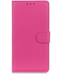 Geen Huawei P Smart 2020 Lychee Portemonnee Hoesje Roze