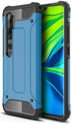 Geen Xiaomi Mi Note 10 Lite Hoesje Shock Proof Hybride Back Cover Blauw