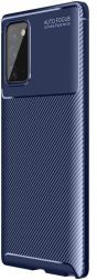 Selected by GSMpunt.nl Samsung Galaxy Note 20 Hoesje Siliconen Carbon Back Cover Blauw