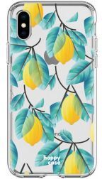 HappyCase Apple iPhone XS Flexibel TPU Hoesje Citroen Print