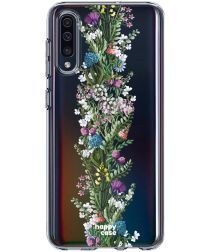 HappyCase Samsung Galaxy A50 Hoesje Flexibel TPU Floral Print