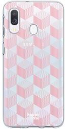 HappyCase Samsung Galaxy A40 Flexibel TPU Hoesje Blokjes Print