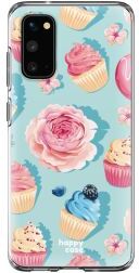 HappyCase Samsung Galaxy S20 Hoesje Flexibel TPU Toetjes Print