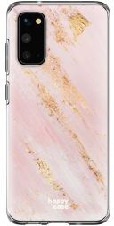 HappyCase Samsung Galaxy S20 Hoesje Flexibel TPU Pink Marmer Print